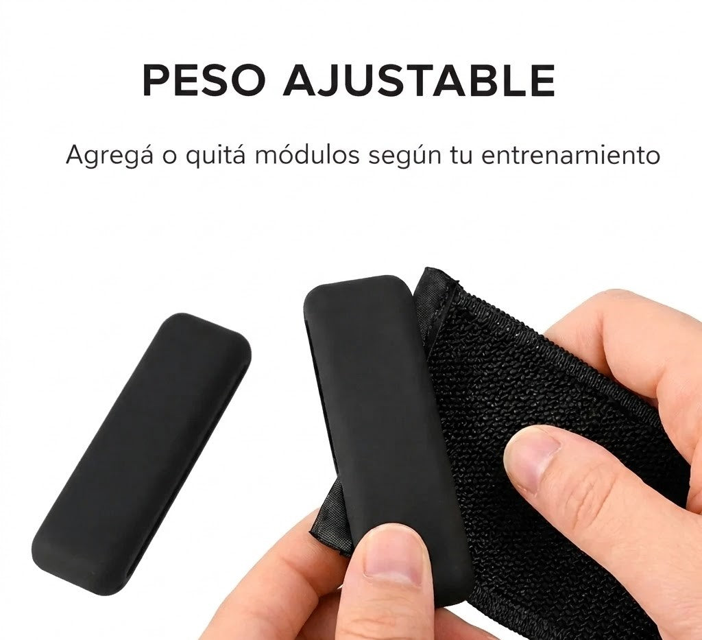 Tobilleras y muñequeras 1 kg c/u (2 kg el par)